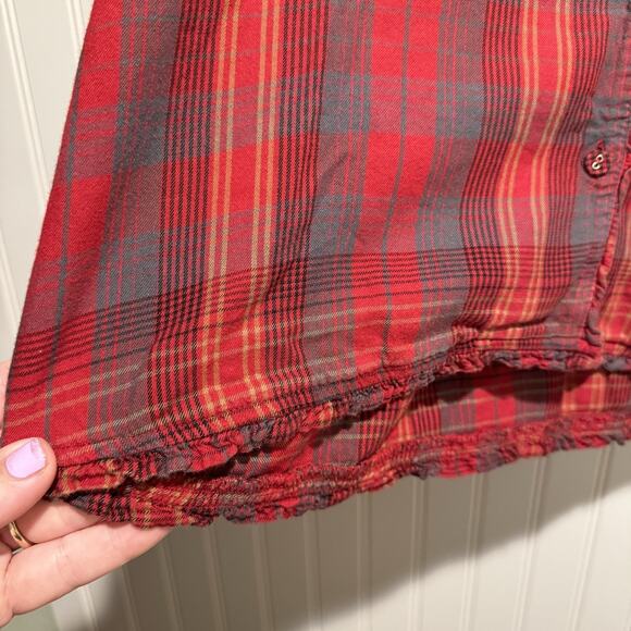 Soft Surroundings Night Divine Red Plaid Flannel Pajamas Size Small - Picture 4 of 14